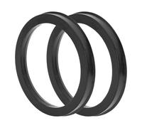 TUCKBOLD Anelli Centrici per Cerchi Ruota Auto Anelli Duraturi per Centro Ruote Anelli per Albero Centrale Anelli Hubrings Neri 2 Pz OD 106.1mm a ID 87.1 mm Plastica