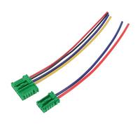 TUCKBOLD Connettore del Cavo delResistore Motore Ventilatore per Peugeot 107 207 607 Impermeabile No.7701048390 Adattatore del Cablaggio Verde 1 Set per Renault Clio.