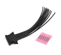 TUCKBOLD Connettore Resistore Ventilatore Per Renault Megane 02-16 1 Set | Nero, Plastica, 21cm, Impermeabile, Adattatore Cablaggio, Sostituzione Diretta, OE 8200729298, Per Renault Clio 05-17.