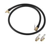TUCKBOLD per Tubo di prolunga per Gonfiatore per pneumatici per auto 0.305inx32TPI Adattatore per tubo di prolunga per pompa dell'aria Valvola del pneumatico Nero 1 Set 39.37 pollici 12.6mm