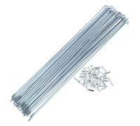 TUCKBOLD Raggi per Bicicletta Raggi Ruota Bici Tono Argento Capezzolo 1 Set 13G Lunghezza 269mm 45 Acciaio Zincato