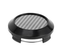 TUCKBOLD Tappo Coprimozzo Ruota Auto Coprimozzo Cerchio Coprimozzo in fibre di Carbonio 64mm 2.52" OD | Inserimento Rapido in Plastica per la Maggior Parte delle Auto Nero 1 Pezzo