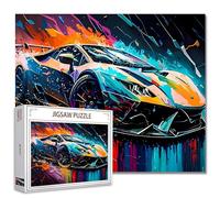 Tucocoo Graffiti Racing Car Jigsaw Puzzle 1000 Pezzi Puzzle per Adults, Car Lovers Jigsaw Puzzle for Challenging Family Activity Games DIY Puzzle for Home Wall Decor Gifts - 20 x 27 pollici