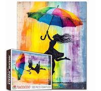Tucocoo Puzzle 1000 Pezzi per Adulti - Ragazza Street Art Arcobaleno Ombrello - Impegnativo Gioco di Attività Familiare Colorato Artigianato Fai Da Te