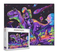 Tucocoo Puzzle da 1000 pezzi di astronauta puzzle luminoso arte meduse 69 x 51 cm puzzle colorato per fai da te e decorazione per la casa