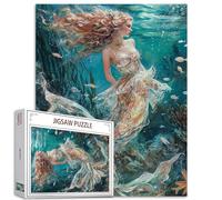 Tucocoo Puzzle da 1000 Pezzi per Adulti - Sirena Subacquea, Arte del Mare - Impegnativo Gioco di Attività Familiare - Bellissimo Fai da Te per Decorazione