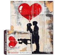 Tucocoo Puzzle Love Street Art da 1000 pezzi per adulti, puzzle di arte moderna con coppia di Banksy, per giochi di attività familiari difficili e impegnativi, fai da te, per decorazioni domestiche,