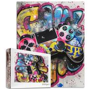 Tucocoo Puzzle Pop Art Gamer 1000 Pezzi per Adulti - Controller di Gioco Street Art per Impegnativi Giochi di Attività Familiari Colorati Fai Da Te - Decorazioni Domestiche