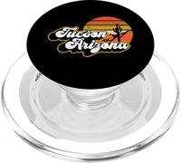 Tucson Arizona Retro Tramonto E Cactus 1980s Vintage PopSockets PopGrip per MagSafe