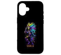 Tucson Arizona USA Southwestern Astratto Art Design Custodia per iPhone 16