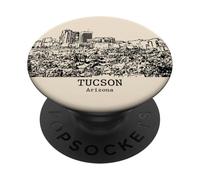 Tucson, Arizona, vendemmia, orizzonte, PopSockets PopGrip Adesivo
