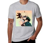 TUCVNDAT Bakudeku Hug T-Shirt Aesthetic Clothes t-Shirt Men's t Shirts Grey M