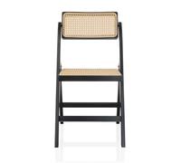 TUDELA BAMBOO - Sedia pieghevole Nero/Marrone