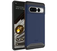 TUDIA DualShield Grip compatibile con Cover Google Pixel 7 Pro (2022), [Merge] Doppio Strato Antiurto Sottile Grado Militare Antiscivolo Resistente Rigida Custodia Protettiva - Blu Indaco