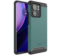 TUDIA DualShield Grip compatibile con Cover Motorola Edge 40, [Merge] Doppio Strato Antiurto Sottile Grado Militare Antiscivolo Resistente Rigida Custodia Protettiva (Cacciatore Verde)