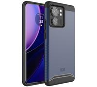 TUDIA DualShield Grip compatibile con Cover Motorola Edge 40, [Merge] Doppio Strato Antiurto Sottile Grado Militare Antiscivolo Resistente Rigida Custodia Protettiva (Blu Indaco)