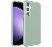 TUDIA DualShield Grip compatibile con Cover Samsung Galaxy S23 FE (2023), [MergeGrip] Doppio Strato Antiurto Sottile Grado Militare Antiscivolo Resistente Rigida Custodia Protettiva (Giglio Verde)