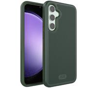TUDIA DualShield Grip compatibile con Cover Samsung Galaxy S23 FE (2023), [MergeGrip] Doppio Strato Antiurto Sottile Grado Militare Antiscivolo Resistente Rigida Custodia Protettiva (Pino Verde)