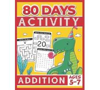 Tuebaah 80 Days Activity Addition for Kids Ages 5-7 (Tascabile)