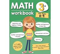 Tuebaah Math Workbook Grade 3 (Ages 8-9) (Tascabile)