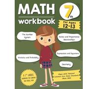 Tuebaah Math Workbook Grade 7 (Ages 12-13) (Tascabile)