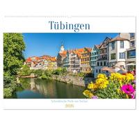 Tübingen - Schwäbische Perle am Neckar (Wandkalender 2026 DIN A2 quer), CALVENDO Monatskalender: Zwischen Fluss, Fachwerk und Poesie: Der stille Charme Tübingens