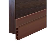 Türdichtung Door Draft Stopper: Insulating Sweep, 39.5 Inch Long, White, Black, And Deep Brown Colors, Plastic Material(Brown)