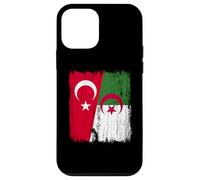 Türkiye Algeria Mezza bandiera Turchia Turchia Algerino Patrimonio Custodia per iPhone 12 mini