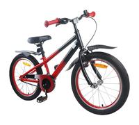 TUERYAFEK Bicicletta da 16 pollici, verde e nero, telaio in acciaio