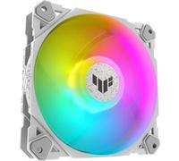 ASUS TUF Gaming TF120 ARGB Ventola per Case, 120mm, Avanzato Cuscinetto Fluidodinamico (FDB), Illuminazione ARGB Aura SYNC, Durata 250.000 Ore, Cuscinetti Antivibrazione, 1 Pezzo, Bianco