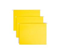 Tuff Hanging Folder with Easy Slide Tab, Letter, Yellow, 18/Pack, Sold as 1 Box