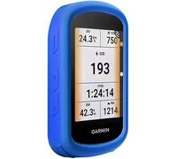 TUFF LUV Custodia completa in silicone e pellicola protettiva in vetro temperato [compatibile con Garmin 540 Edge] - Protezione definitiva per il tuo dispositivo GPS (blu)