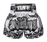 Tuff, Pantaloncini da Muay Thai e Boxe - TUF-MS631-WHT - L