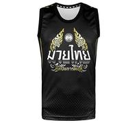 Tuff Sport Canottiera da Muay Thai, da boxe, senza maniche, per palestra, fitness e allenamento, Tuf-tt102, L