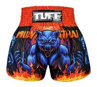 Tuff Sport Muay Thai Pantaloncini Boxe Stili Tradizionali Pantaloncini Allenamento MMA Kickboxing Abbigliamento, Tuf-ms683-blu, XL