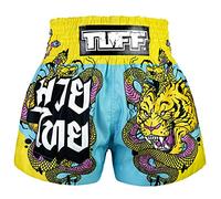 Tuff Sport Muay Thai Pantaloncini Boxe Stili Tradizionali Pantaloncini Sportivi Pantaloni Corti Allenamento MMA Kickboxing Abbigliamento, Tuf-ms685-ltb, M