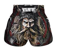 Tuff Sport Pantaloncini da boxe per Muay Thai, stile retrò, classici, taglio sottile, per MMA, kickboxing, allenamento, allenamento, Tuf-rms120-brn, Large