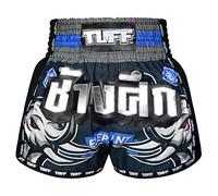 Tuff Sport Retro Muay Thai Pantaloncini Boxe Pantaloncini Classici Slim Cut MMA Kickboxing Allenamento Set Abbigliamento Allenamento, Tuf-msc111-nvb, M