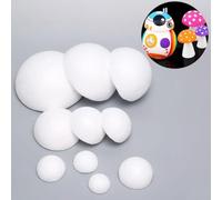 Tuffati nella creatività con le nostre 10 palline bianche in schiuma modellabile per arti e mestieri (6 cm)