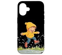 Tuffati nella gioia con le vibrazioni di salto pozzanghera Custodia per iPhone 16