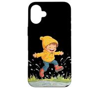 Tuffati nella gioia con le vibrazioni di salto pozzanghera Custodia per iPhone 16 Plus