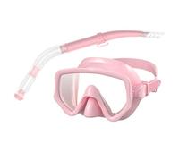 Tuffatore per snorkeling e occhiali, adulto per snorkeling secco - Set per snorkeling panoramico per adulti View per adulti,Coperta per viso subacquea in silicone per l'allenamento