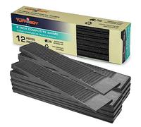 TUFFBOY 8” Composite Shims for Indoor/Outdoor use. 12 Pack Heavy Duty, with Extreme Load Support, and Easy to snap DIY Levelers-Great for Home Improvement, Furniture, Doors, Windows, Sheds and More.…