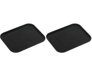 Tuffgrip, Super plastica Antiscivolo gommata, plastica, Black, 14x10/35x25cm (Confezione da 2)