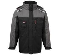 Tuffstuff Cleveland Uomo Antivento, Giacca Impermeabile Resistente Foderato Pile