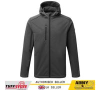 Tuffstuff Giacca Da Lavoro Impermeabile Softshell Con Cappuccio Fleece-Lineata