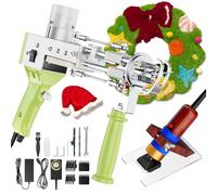 Tufting,Helangel Pistola Tufting 2 in 1 Pistola A Tumbler 5-40 Passaggi/S Tufting Gun Elettrico 7-21 mm Regolabile Macchina Per Maglieria Tappeti per Christmas Artigianato Tappeto Abbigliamento