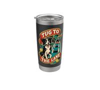 TUG TO THE LANE Cane Flyball Staffetta Bicchiere termico in acciaio inox doppia parete