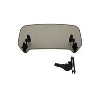 TUHBCX Parabrezza Moto Universale del Motociclo Parabrezza Estensione Regolabile Spoiler Morsetto-On Deflettore Parabrezza per Z750 Z800(1 Large)