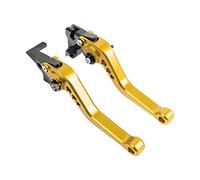 TUHBCX Set leve frizione freno Accessori Moto Leve Freno Frizione Regolabili CNC Per MT125 Per MT-125 Per MT 125 2014-2021 Leva Per Maniglie Corte/lunghe(Gold,Short)